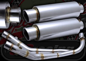 Exhaust monkey bike fitment twin