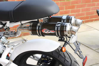 madass exhaust carbon twin