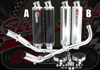 Monkey bike twin exhaust