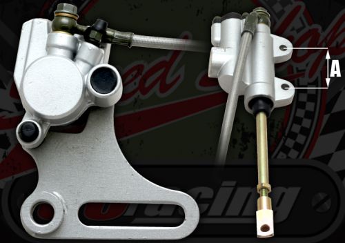 Rear brake kit single pot 31mm piston steel bracket 180/190 brake disc