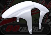 Front fender hugger type universal fitment WHITE