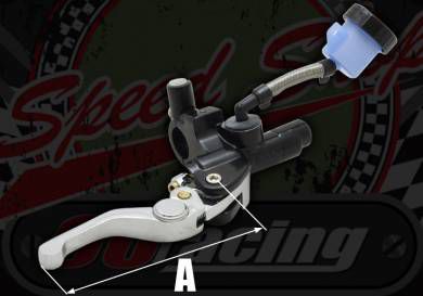 Brake. Master cylinder. Front. Remote reservoir KRD short adjustable lever