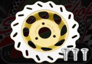 Disc. 220mm Front. Wavy. 22mm off set. Suitable for Monkey or Dax.