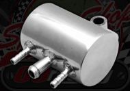 Breather tank. Oil catch tank. Universal. 3 way. Stainless steel construction