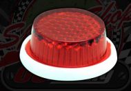 Reflector. Red. Mini. Stick on. 22mm. MOT pass
