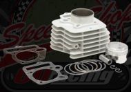 Cylinder kit. 57.0mm bore. 2 Valve. Ceramic coated. Big valve heads 27/23mm