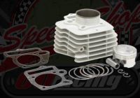 Cylinder kit. 57.0mm bore. 2 Valve. Ceramic coated. Big valve heads 27/23mm