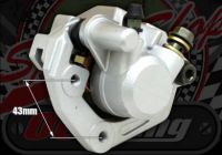 Caliper front or rear single pot 31mm piston with sinterd race pads