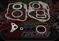 Gasket kit. 110cc Engines. Full set. Primary clutch type. Choice for Electric and non electric start