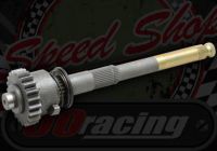 Kick start shaft with 22mm gear for Z125 HO 14mm spline 195mm long