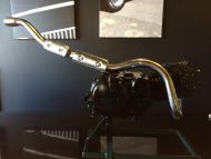 Exhaust. Front pipe. Stainless. Universal. Underseat type