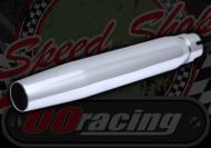 Silencer. End can. Narrow taper.  Steel chrome construction