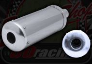 Silencer. End can. Stainless steel and Alloy construction. BS5. 31.5mm. Alloy CNC end cap. Slip on