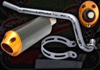 Exhaust. Complete. Oval. Fast Road Race System. CNC Alloy and Stainless steel construction. 28mm bore front pipe