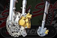 Fork kit 30mm, 200mm floating disc twin pot caliper conversion suitable for DAX ST Chaly
