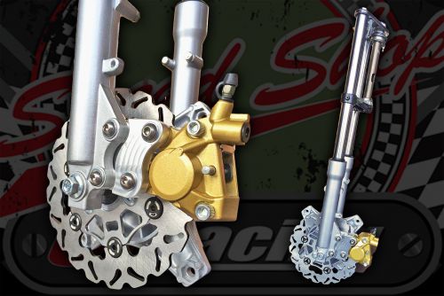 Fork kit 30mm, 200mm floating disc twin pot caliper conversion suitable for DAX ST Chaly