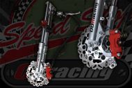 Fork kit. up grade to 200mm floatig disc  with 4 pot Raidal caliper HYD forks suitable for ST DAX CHALY