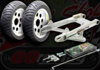 Wheel conversion kit. 10" with Girder under brace arm +8cm or + 13cm Choice on chain