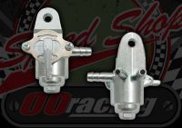 Tap. Fuel. In-line. Silt trap. 5mm hose fitting. 6mm threaded mounting bracket. On/Off/Reserve. High grade item