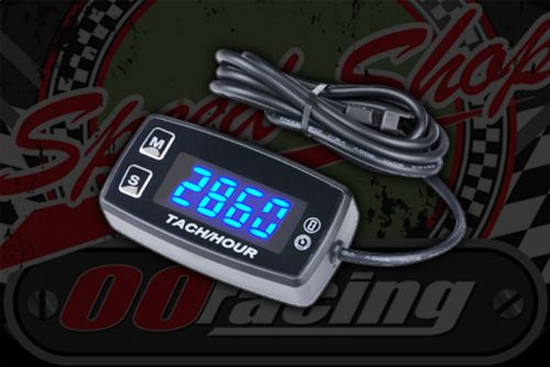 Hour meter Hour meter, BLUE LCD Taco/rev counter 