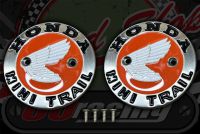 Tank badge. orange/silver 64mm O/D Handed