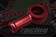 Banjo.Tail  stubby alloy M10 8mm hose fitting  red