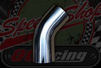 Stainless 304 exhaust/inlet pipe bends 45 degree Long series Sizes OD from 19mm to 76mm