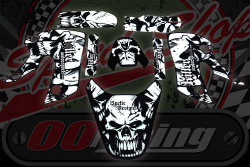 Graphics kit. CRF50 OR KLX. Skull