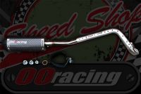 Exhaust Carbon look TRI OVAL Style CRF 7 Bend 30mm bore HONDA PORT