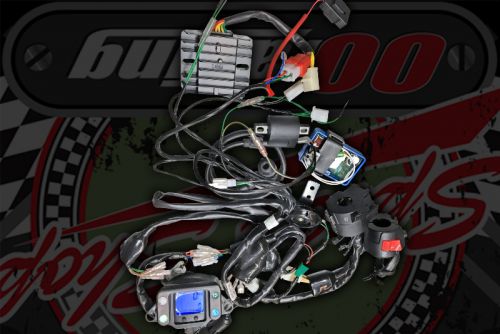 Full wiring kit for Madass 125 & late 50cc  2 options on switches