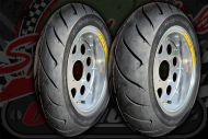 Wheel kit. 10" pre built. Dunlop tyres.