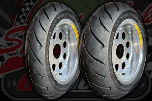 Wheel kit. 10" pre built. Dunlop tyres.