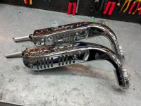 Suitable for Monkey bike standard exhaust. 50cc to 125cc silver