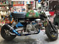 Exhaust. System M80 Carbon stubby round over sized can
