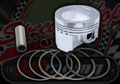 Piston. 52.5mm. High compression. Big valve conversion. 13mm Gudgeon pin