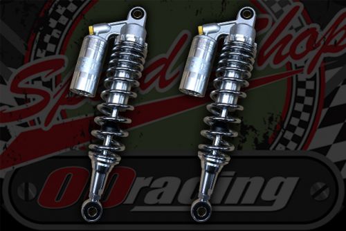 Shocks, piggy back Silver/Chrome springs 330mm