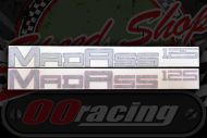Sticker. Frame madass 125 silver. Decals