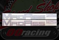 Sticker. Frame madass 125 silver. Decals