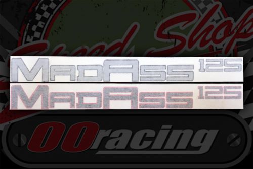 Sticker. Frame madass 125 silver. Decals