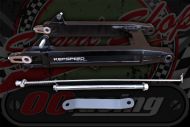 Swinging arm, Aluminium box section Black brushed, for CUB 12V 380mm long