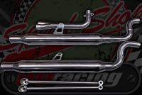 Exhaust Twin CUB stainless Slim low line system. PROJECT!!