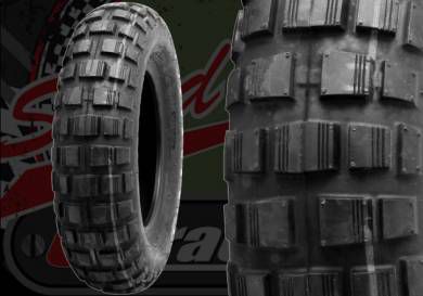 Tyre. Bridgestone. 3.50 x 8". Trail wing.