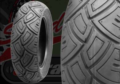 Tyre. Pirelli. SL38. 120/70/10 or 130/70/10.