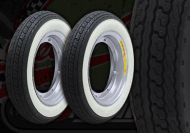 Wheel kit. ALLOY rims. White wall Shinko tyres. Suitable for DAX