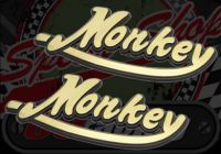 Tank badge. Raised. Says 'Monkey'