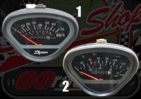 Clock. Speedo. 70Km/h or 140Km/h. Suitable for use with DAX 12V