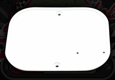 Front number board white Universal fitment