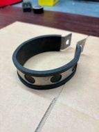 Silencer. Strap stainless oval common size 68mm x 90mm