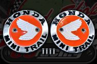 Tank badge. orange/silver 64mm O/D Handed