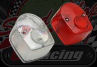 Rear light. Classic red or clear 12V